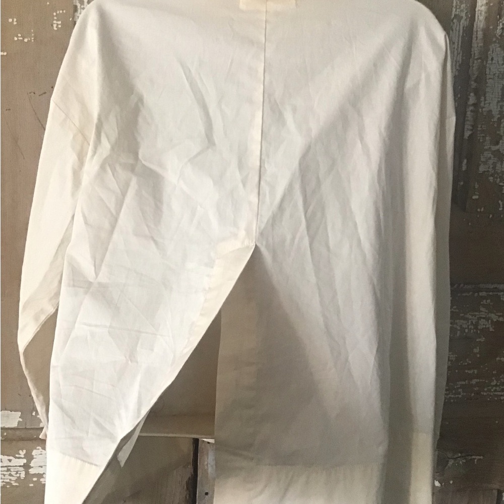 Psophia Vazquez De Castro Blouse Sz Small Cream Unique Quiet Luxury Retail $289 - Picture 6 of 9
